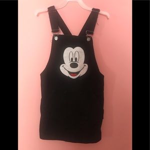 Minnie Mouse denim overall size 5/6